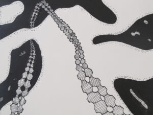 abstracte pentekening